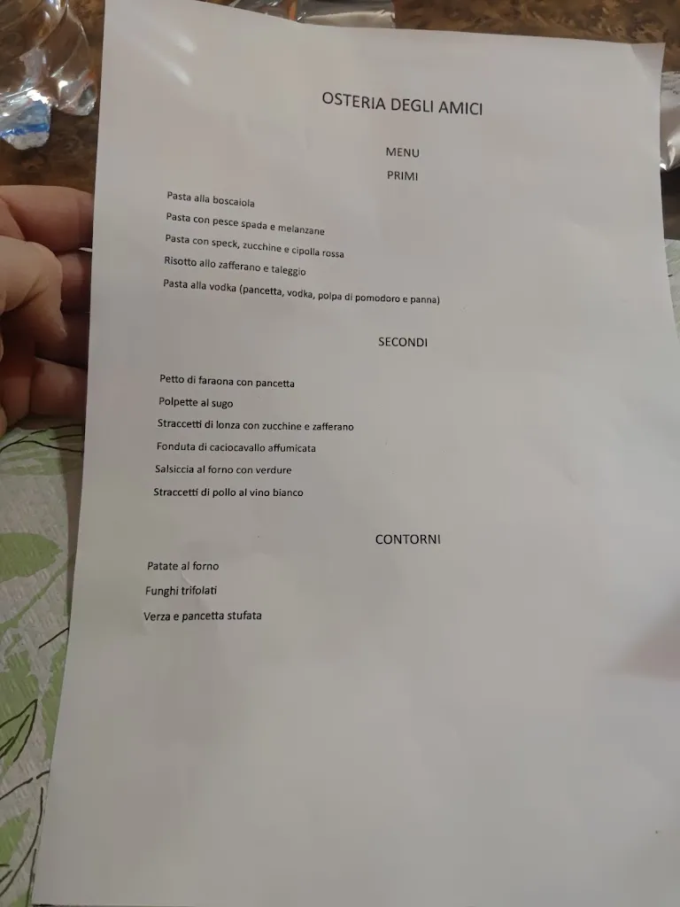 Menu_L'osteria degli Amici Snc di Ferdico Emanuele & c._Caselle Lurani_image_2