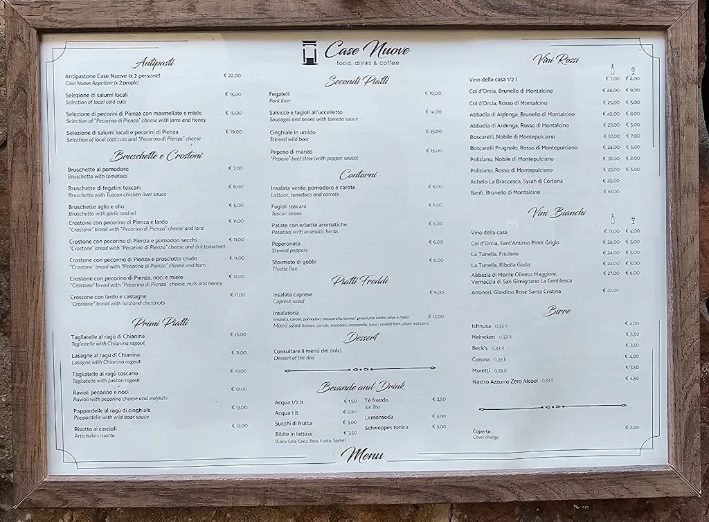 Menu_Case Nuove - food, drinks and coffee_Case Nuove_image_1