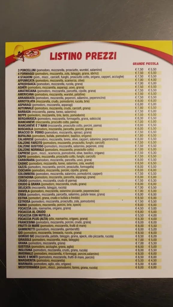 Menu_Pizza Speedy Di Gusmini Giorgio_Casnigo_image_1