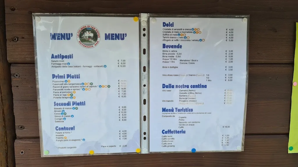 Menu_Ristorante Passo Culmine S.Pietro - Passo Culmine San Pietro _Cassina Valsassina_immagine_2