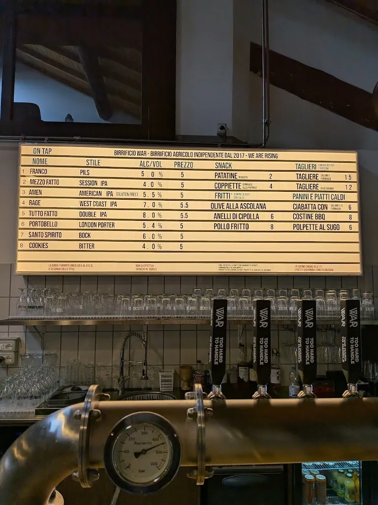 Menü_Birrificio WAR_Cassina de' Pecchi_Bild_2