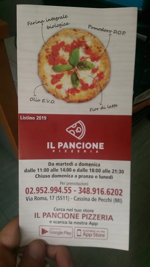 Menu_Pizzeria Il Pancione._Cassina de' Pecchi_image_1
