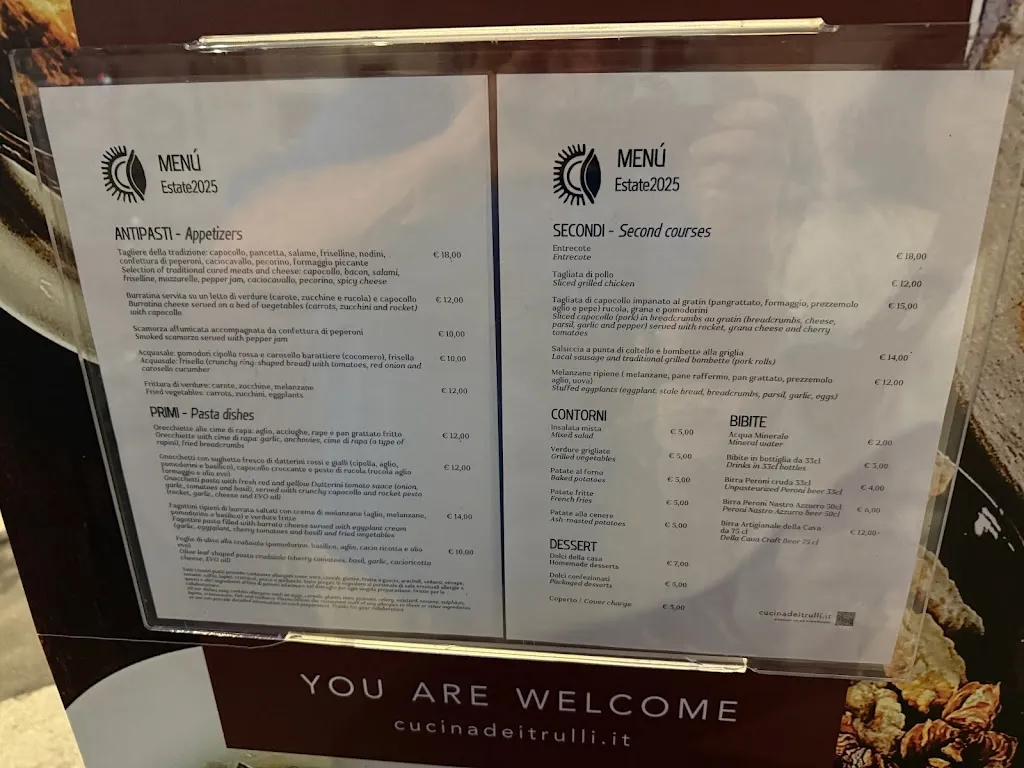 Menu_Cucina dei Trulli_Alberobello_image_1