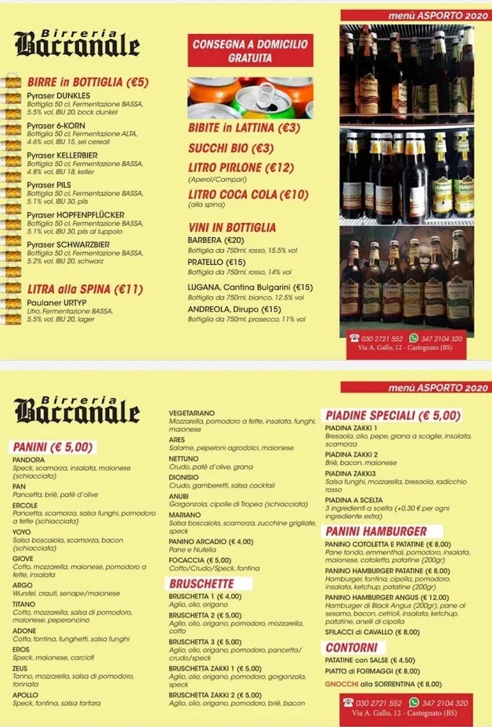 Menu_Bar Il Baccanale_Castegnato_image_1