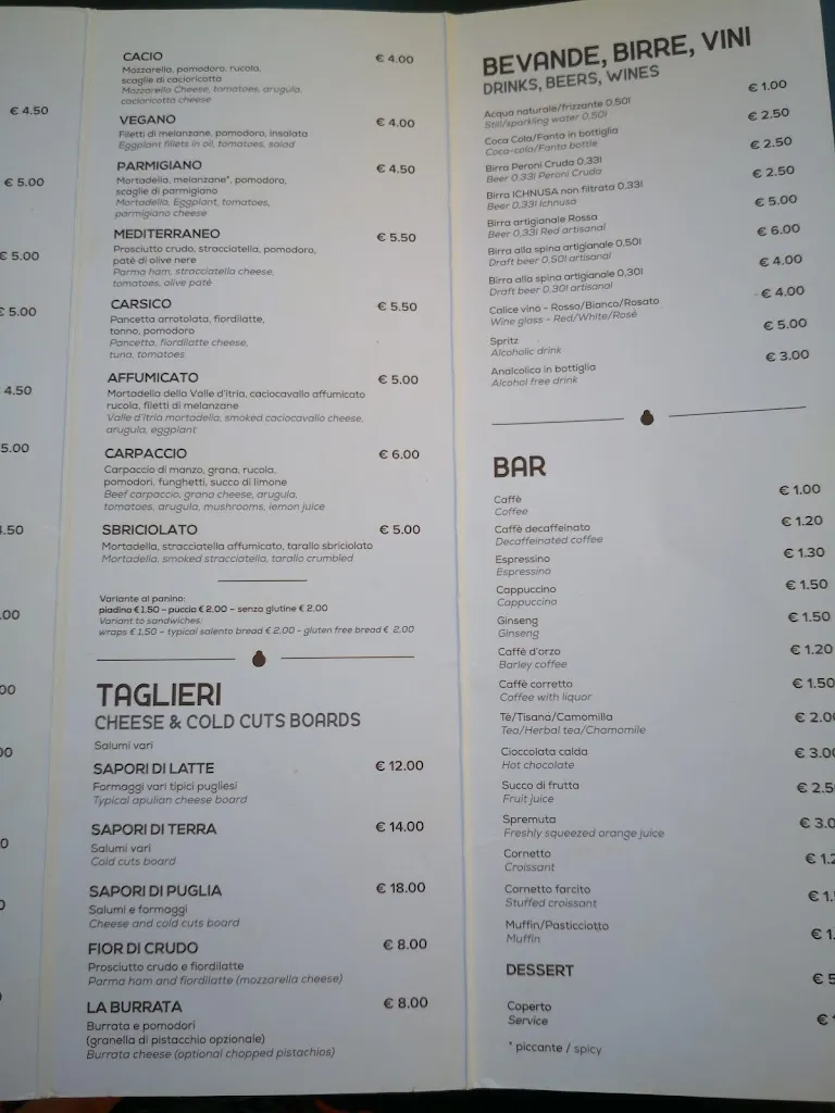 Menu_Paninoteca Pane e Mozza - casari e salumieri_Alberobello_image_4