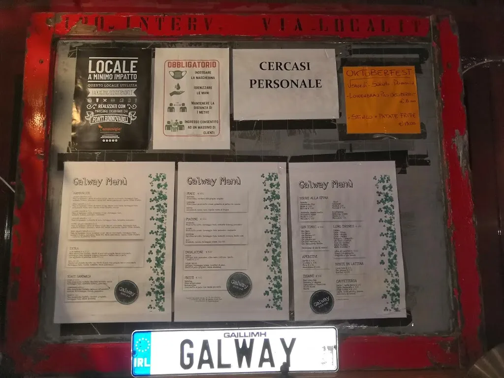 Menu_Galway Irish Pub_Castel Goffredo_image_1