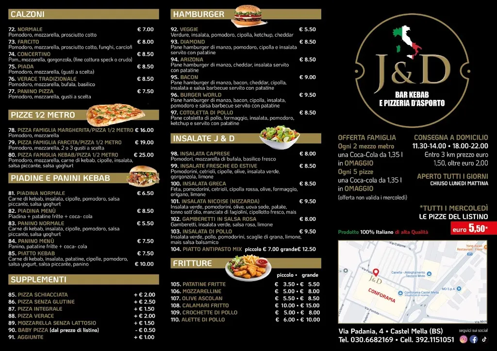 Menu_J & D BAR KEBAB PIZZERIA DI ASPORTO_Castel Mella_image_4