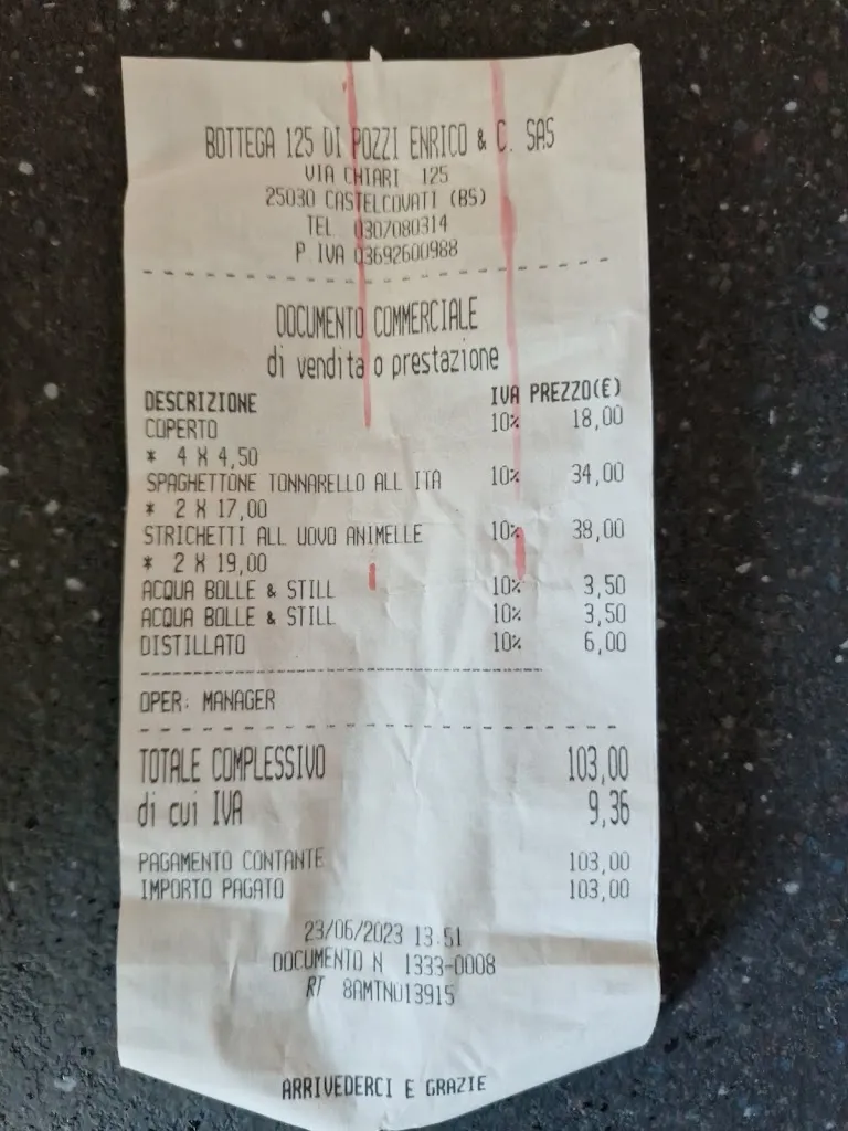 Joona_Bottega 125_Castelcovati_recensione