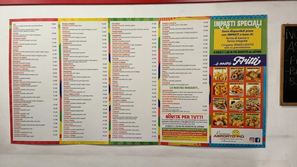 Menu_Pizzeria Asporto Piu'_Castelli Calepio_image_2