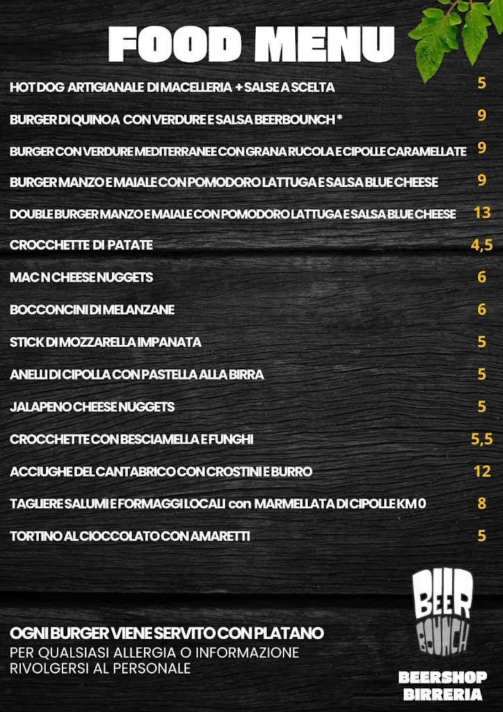 Menu_Beer Bounch - Beer Shop - Tap room_Castelli Calepio_image_1