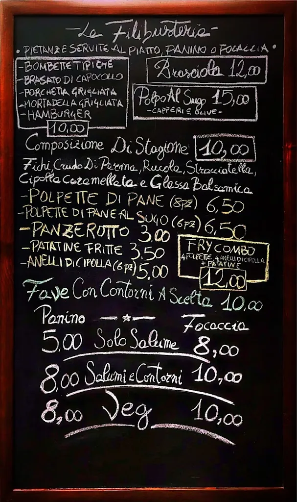 Menu_La Filibusteria - ITALIAN STREET FOOD_Alberobello_image_1