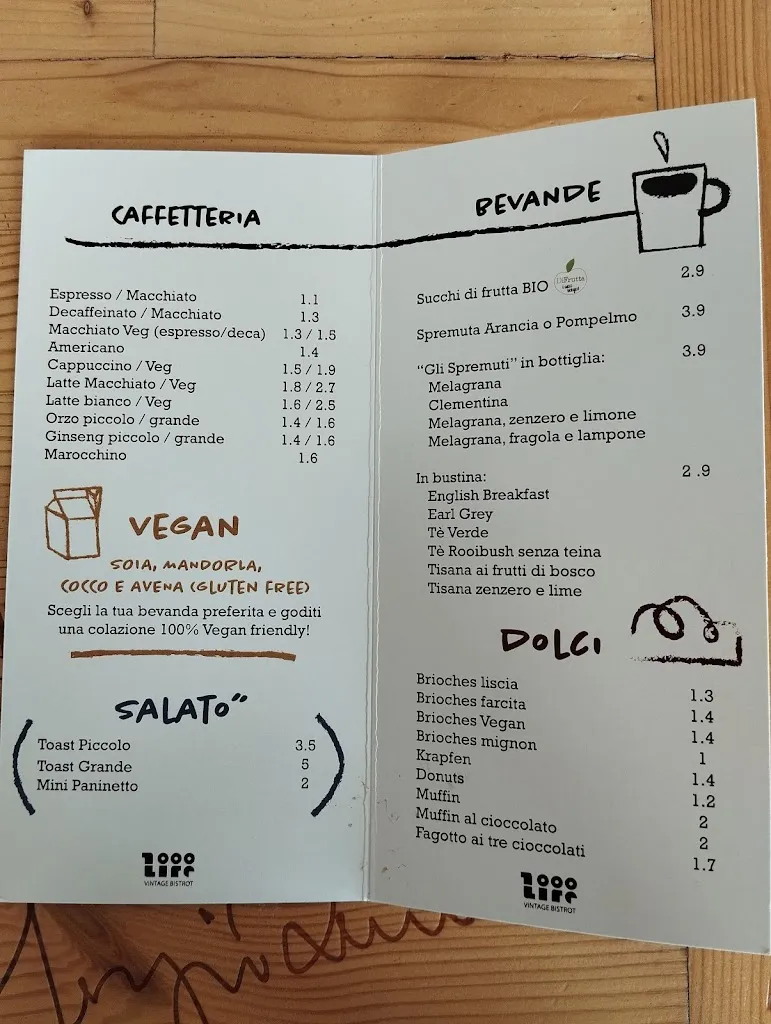 Menu_1000 Lire Bistrot_Castello di Brianza_image_1