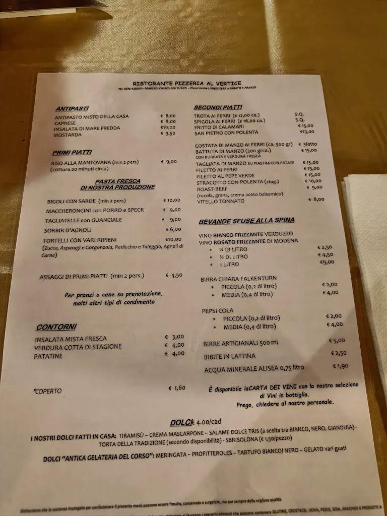 Menu_Pizzeria Ristorante Al Vertice_Castellucchio_image_4