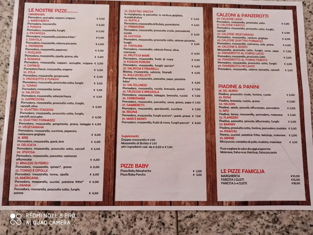 Menu_Pizzeria Paninoteca Da Homer_Castelleone_image_3