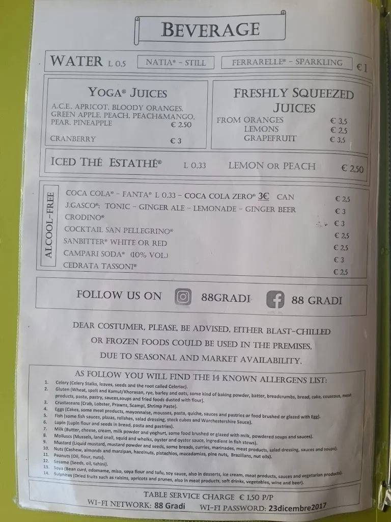 Menu_88 GRADI | Caffè & Gusto_Alberobello_image_2