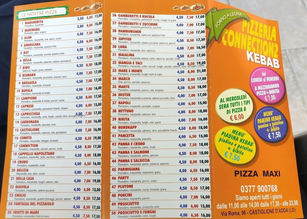 Menu_PIZZERIA CONNECTION 2_Castiglione d'Adda_immagine_2