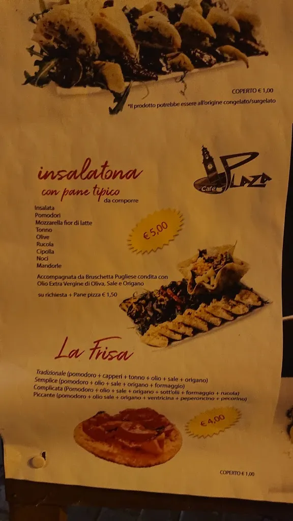 Menu_Plaza café restaurant_Alezio_image_1