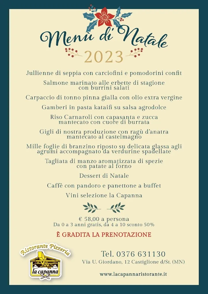 Menu_Ristorante Pizzeria La Capanna_Castiglione delle Stiviere_immagine_1