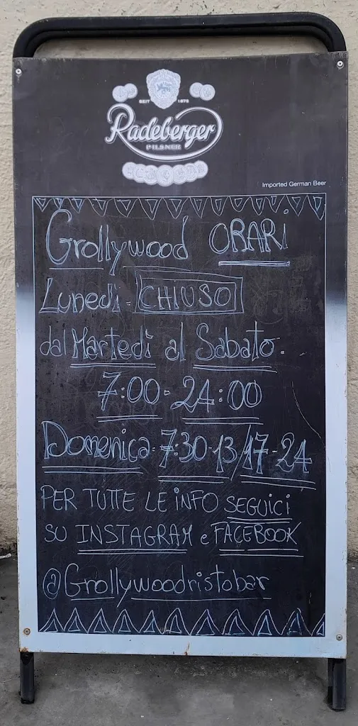 Menu_Grollywood ristobar e tabacchi_Castiglione delle Stiviere_image_1