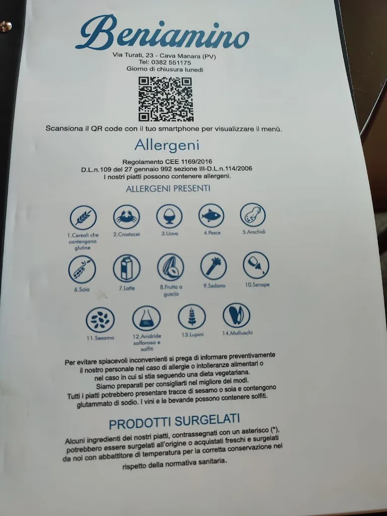Menu_Ristorante Pizzeria Da Beniamino_Cava Manara_image_1