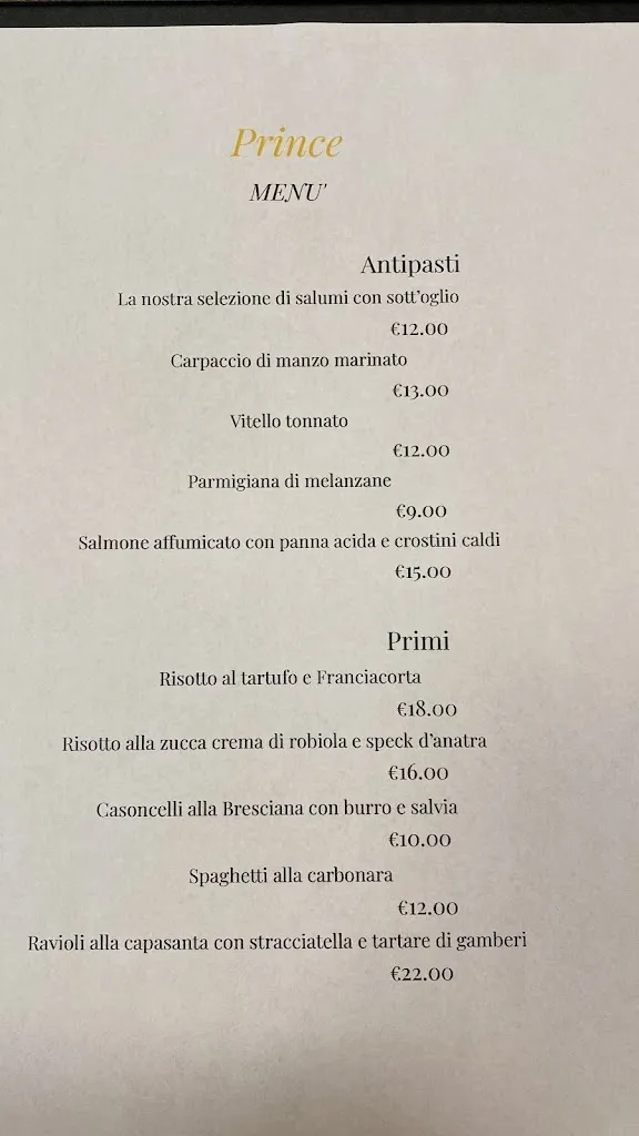 Menu_Prince bistro_Cazzago San Martino-Calino_immagine_2