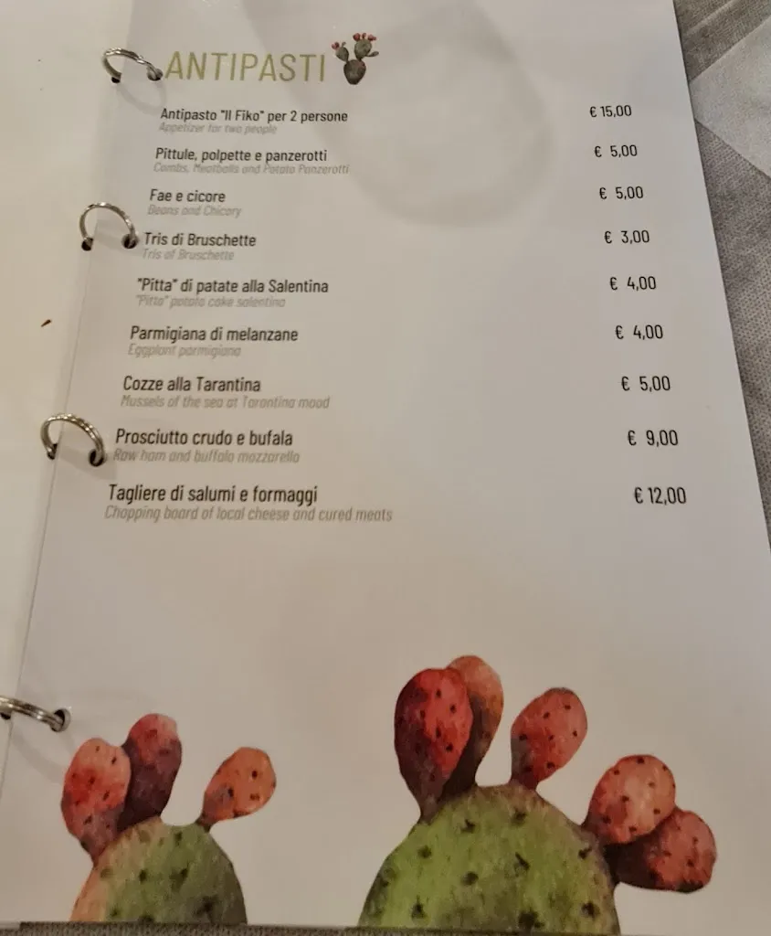 Menu_IL FIKO Ristorante&Pizzeria_Alezio_immagine_2