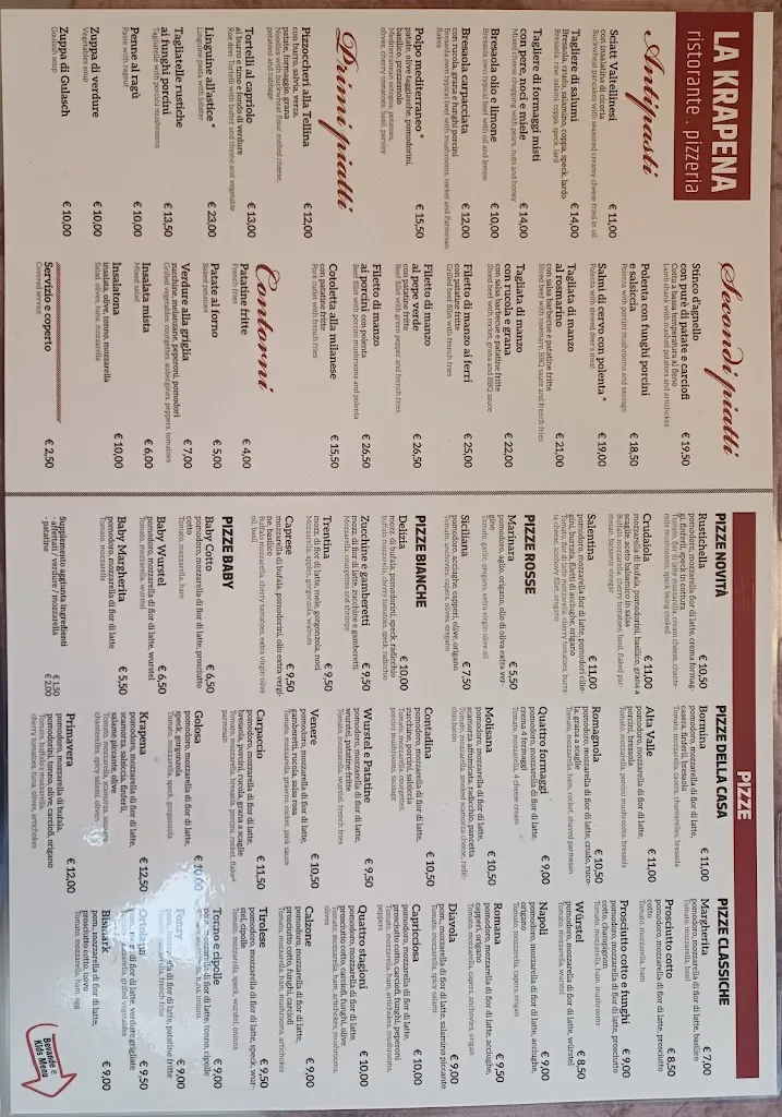 Menu_Ristorante Pizzeria La Krapena_Cepina_image_1