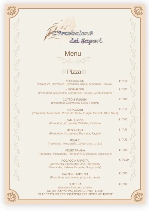 Menu_Ristorante L' Arcobaleno Dei Sapori_Ceresara_image_2