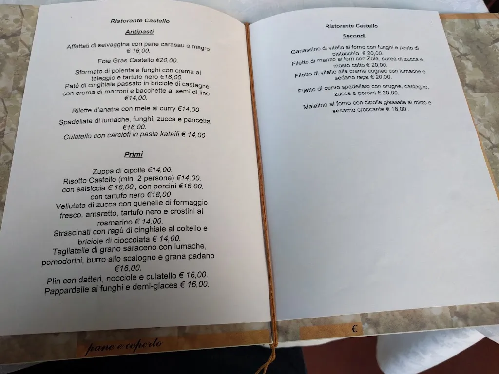 Menü_Ristorante Castello_Cermenate_Bild_1