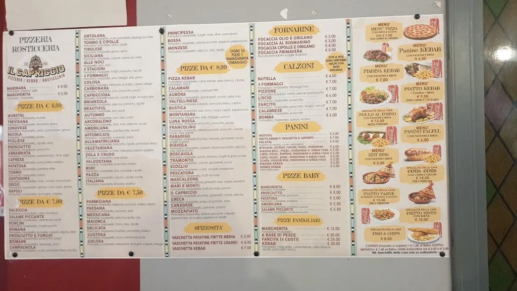 Menu_Pizzeria il capriccio_Cernusco Lombardone_image_1