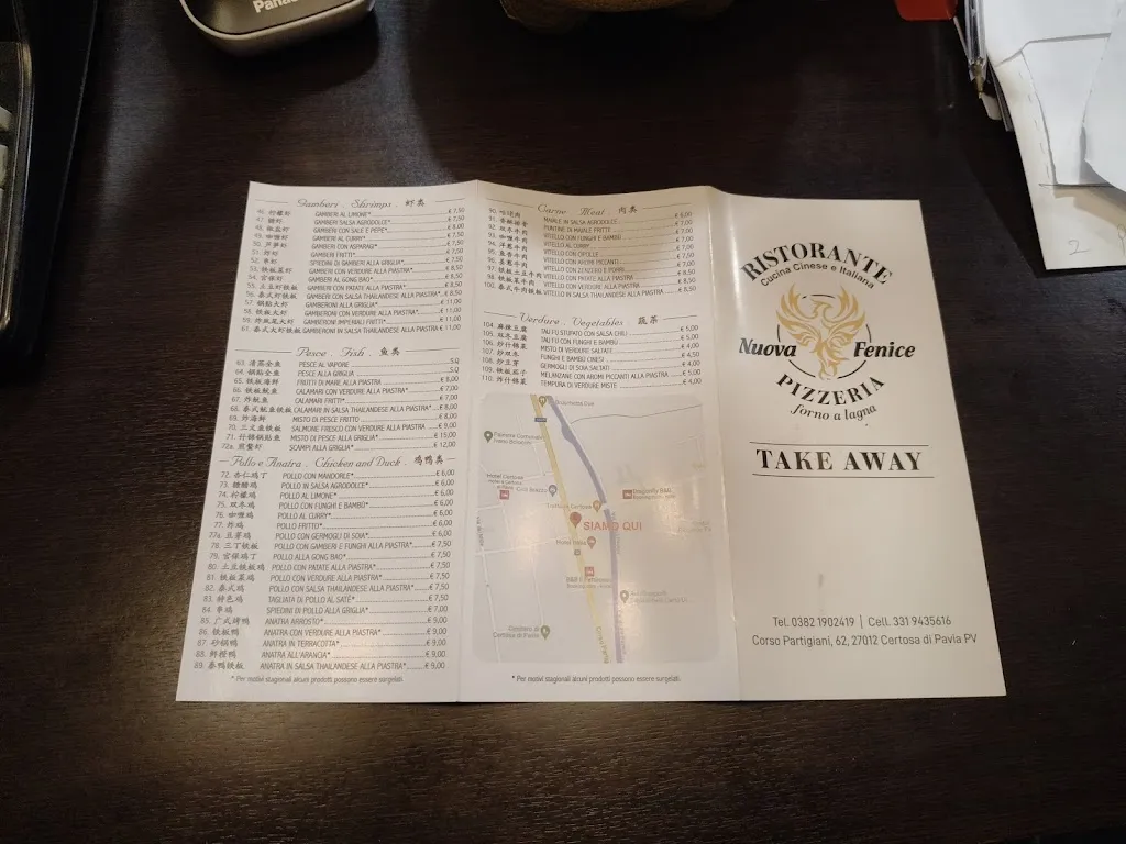 Menu_Ristorante Pizzeria Nuova Fenice_Certosa di Pavia_image_1
