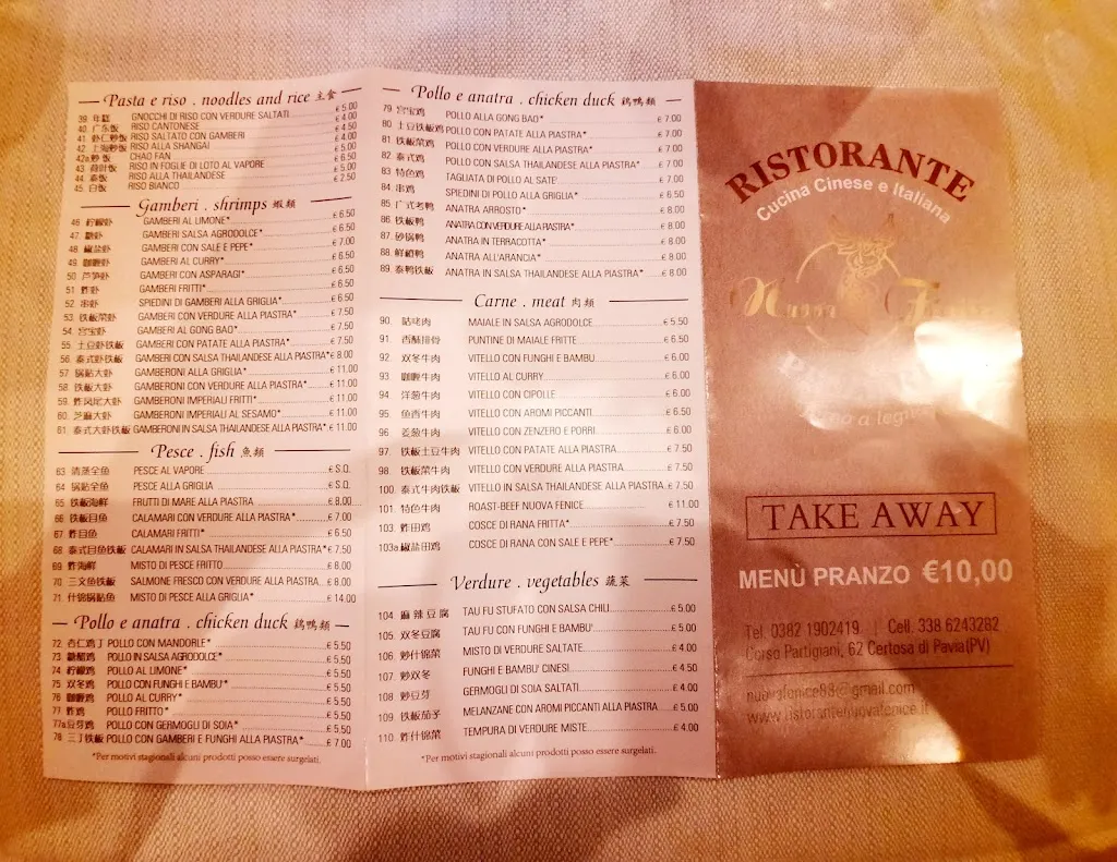 Menu_Ristorante Pizzeria Nuova Fenice_Certosa di Pavia_image_2