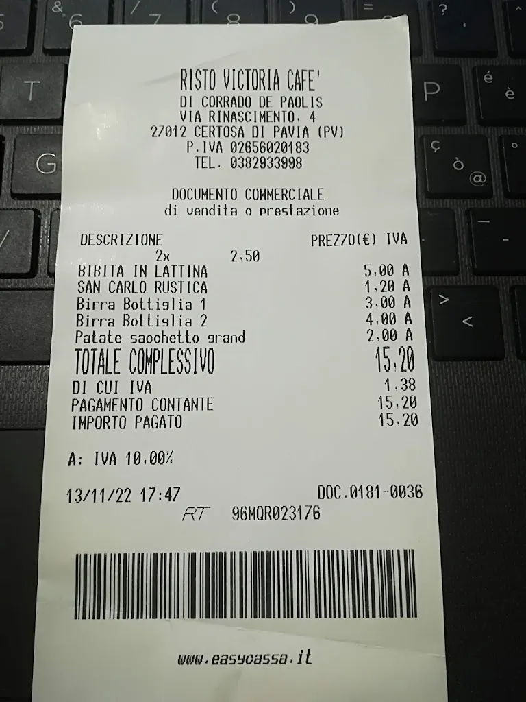 Fabio Moriggi_Risto Victoria Cafè_Certosa di Pavia_recensione