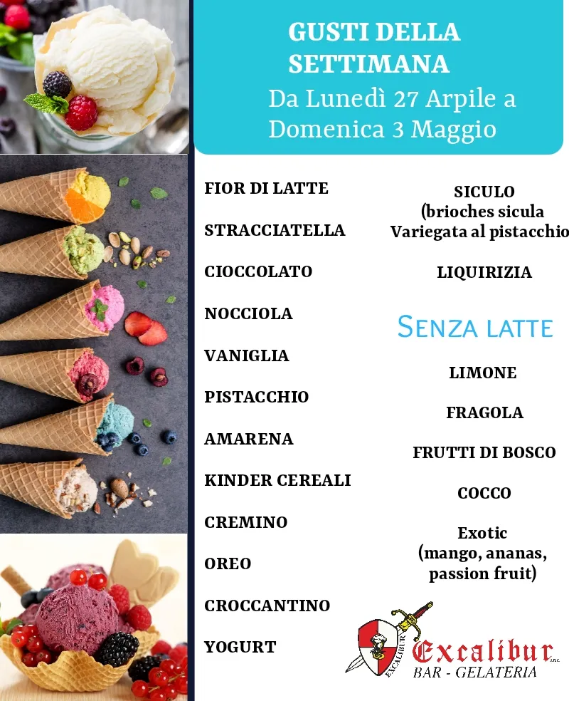 Menu_Gelateria Excalibur_Cesana Brianza_image_1