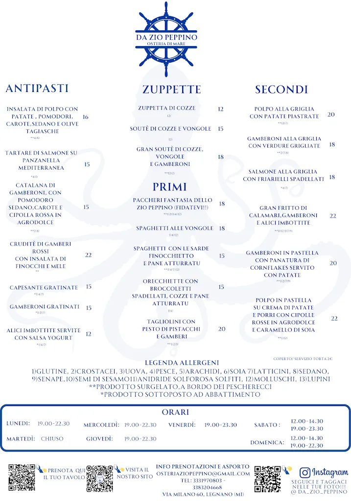 Menu_Da zio Peppino osteria di mare_Cerro Maggiore_image_1