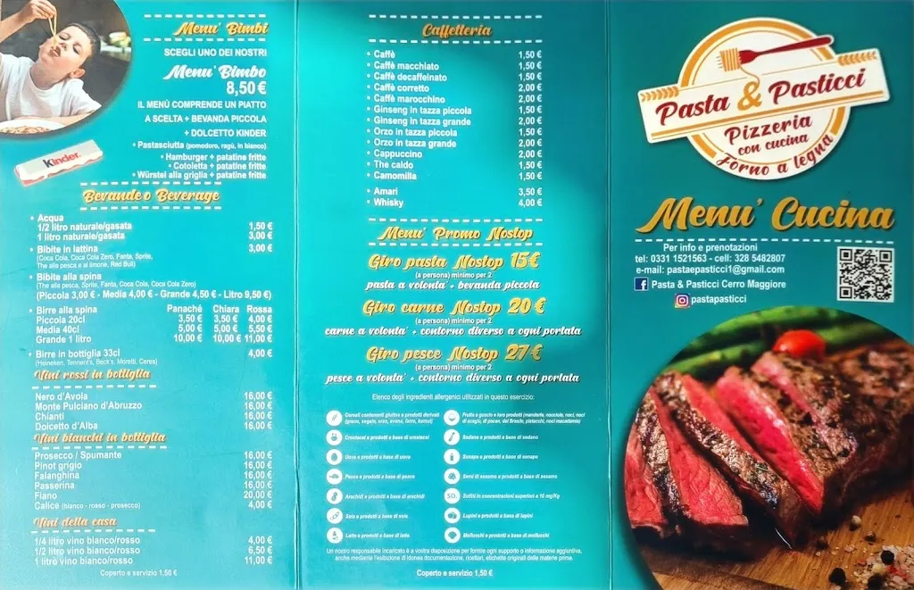 Menu_Pasta & Pasticci Ristorante Cerro Maggiore_Cerro Maggiore_image_1