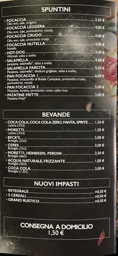 Menu_Pizzeria Il Capriccio di Tizzi Danilo_Cerro Maggiore_image_1
