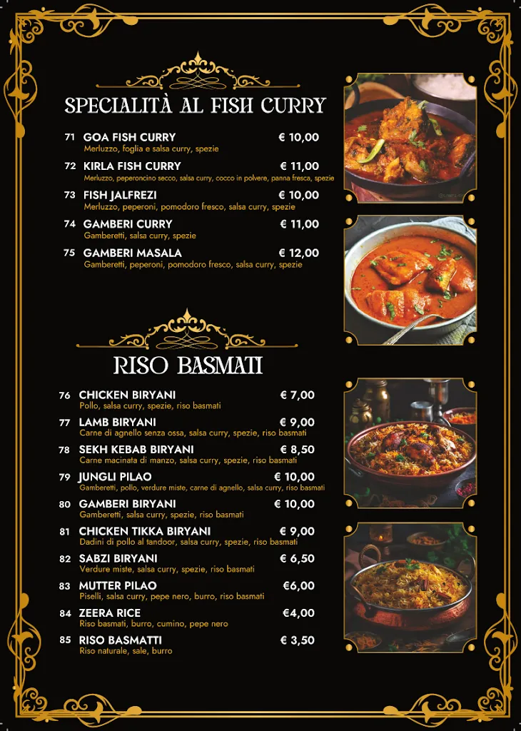 Menu_AL Taj Ristorante_Chiari_immagine_4