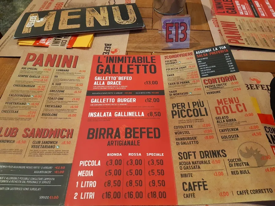 Menu_BEFED Brew Pub Chiari_Chiari_image_1