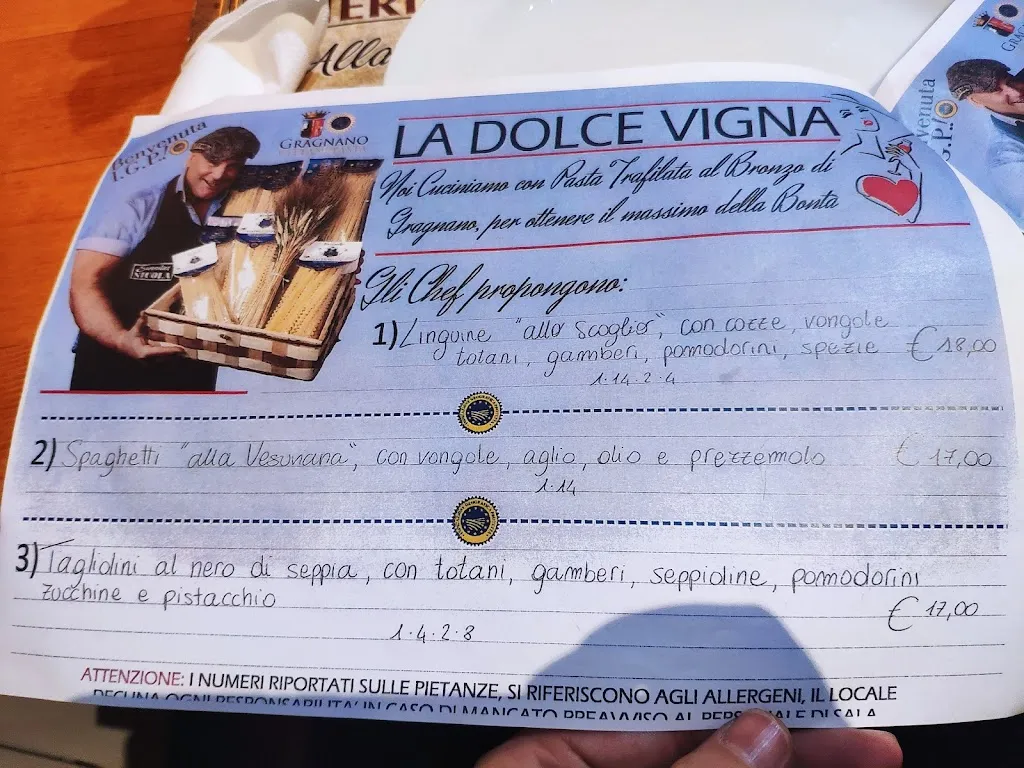 Menu_La Dolce Vigna_Cesano Boscone_image_1