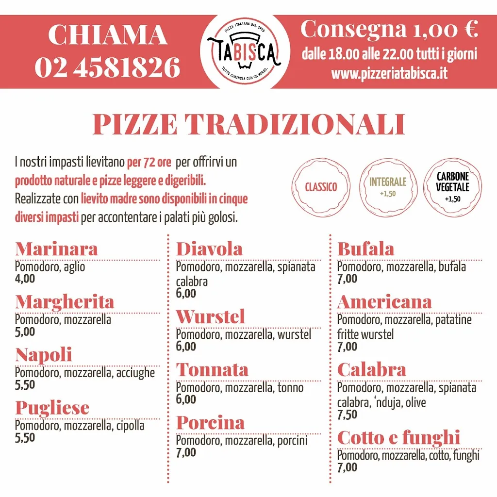 Menu_Pizzeria Tabisca_Cesano Boscone_image_1