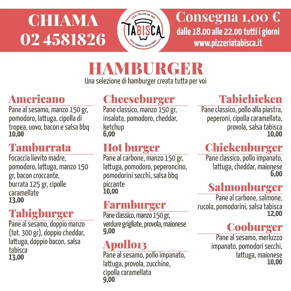 Menu_Pizzeria Tabisca_Cesano Boscone_image_2