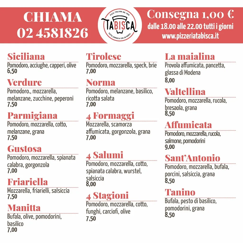 Menu_Pizzeria Tabisca_Cesano Boscone_image_3