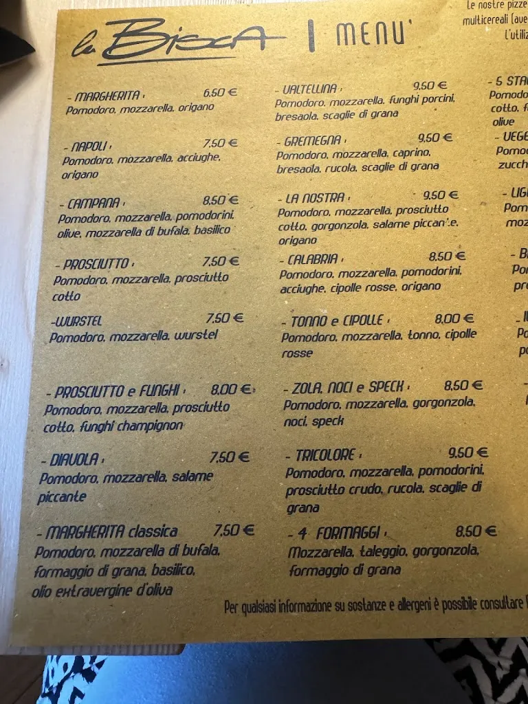Menu_La Bisca Pizzeria & Bar_Chiesa in Valmalenco_image_2