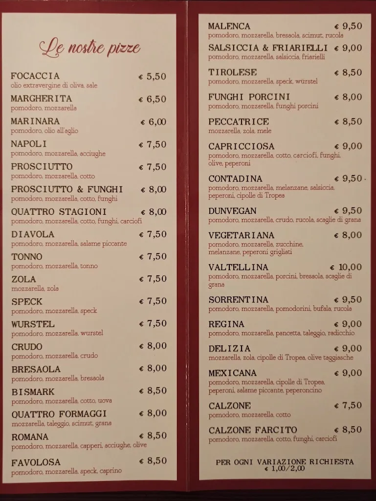 Menu_Pizzeria Dunvegan_Chiesa in Valmalenco_image_1
