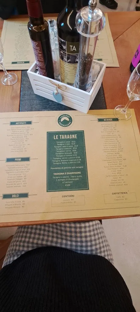 Menu_Ristorante TARAGNA & CHAMPAGNE_Chiesa in Valmalenco_image_1