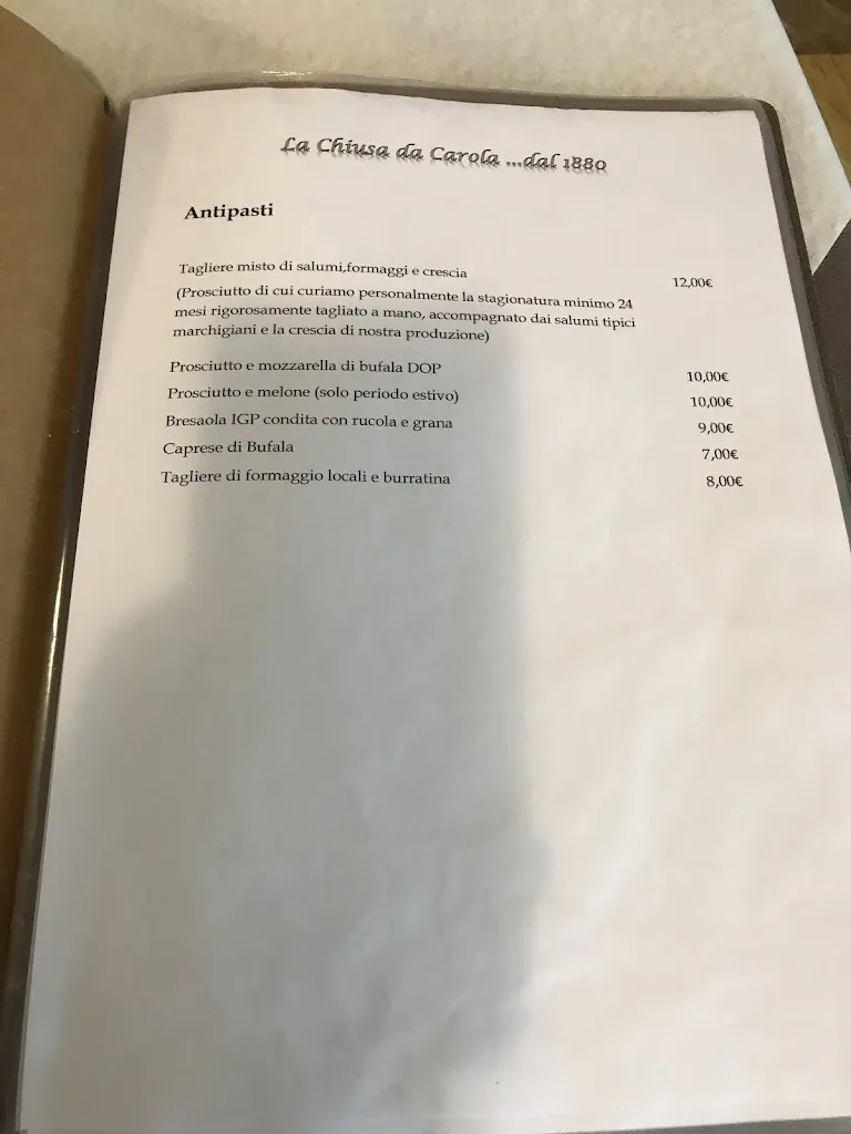 Menu_Ristorante La Chiusa da Carola_Chiaravalle_image_3