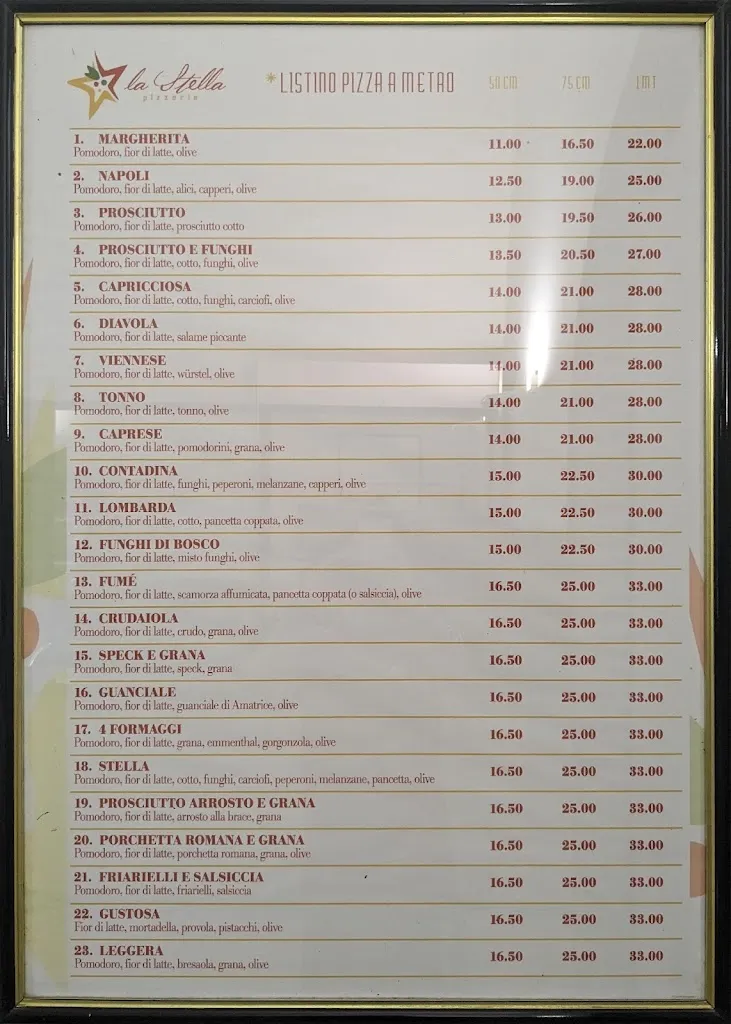 Menu_Pizzeria La Stella Di Cazzato Vincenzo_Alliste_immagine_3