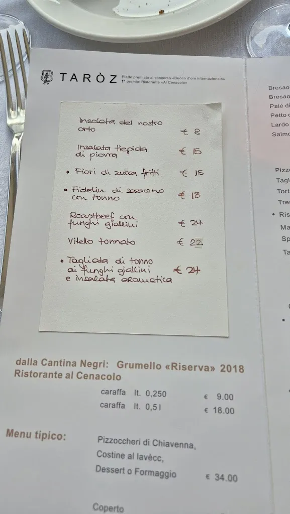 Menu_Ristorante Al Cenacolo_Chiavenna_immagine_2