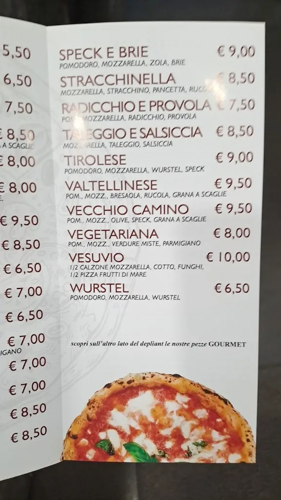 Menu_Pizzeria Bar Ristorante Vecchio Camino_Ciserano_image_1